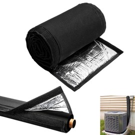 3-Layer HVAC Copper Pipe Insulation Cover with Heat-Resistant Wrap for Ac Copper Lines, 72x10.2 Inch 600d Oxford Straps, Flexible Sleeve for Central Air Conditioning