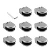 Proster Glass Clamps 8 PCS 9-10mm Stainless Steel 304 Glass
