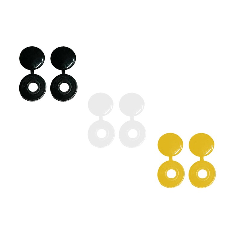 BEK-FIX® Number Plate Screws and Caps Set Car Number Plate