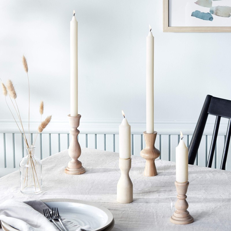 Root Candles 8217 Unscented Smooth Arista 12-Inch Dinner Candles, Ivory