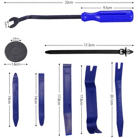 GLISTON 415 Plastic Rivets, 18 Types, Universal Car Fender, Bumper Clip, Interior Peel Off Set, Push Rivet Nylon, Bumper, Fastener, Fender, Fastener, Push Trim Clip, Compatible with Toyota, Nissan, Mitsubishi, Honda, Subaru, Mazda and More Storage Case, 