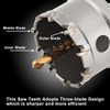1-3/4''(45mm) Hole Saw Kit with Drill Bits, Tungsten Carbide Hole
