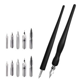 EIH1 2 Nib Nibs Calligraphy Manga Drawing Nib Pen Pen Set Drawing Comic Pen Nib Holder for Caricaturists Artists, yellow
