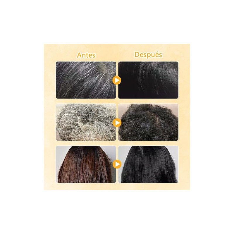 2PC Jabón de depilación de cabello gris natural, champú para
