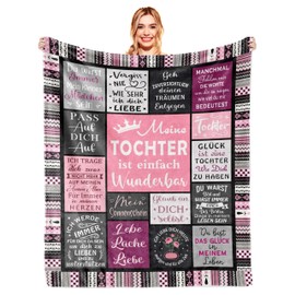 Tochter Geschenke von Mama, Mutter Tochter Geschenk , Geschenk für Tochter, An Meine Tochter Decke, Beste Tochter Geschenk für Geburtstag Weihnachten Geburtstagsgeschenk, Kuscheldecke 150x130CM