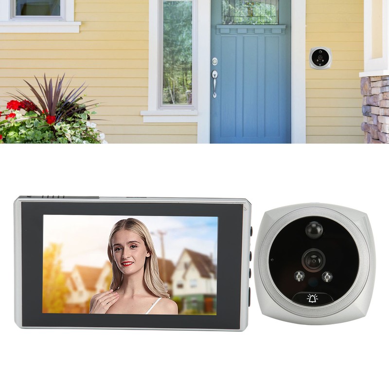Digital Door Viewer Peephole 1080P Color Night Vision Human Body
