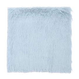 DMiotech 14"x14" Light Blue Faux Fur Square Fabric, Fluffy Faux Fur for Crafts, Gnomes, Animal Costumes, Cushions