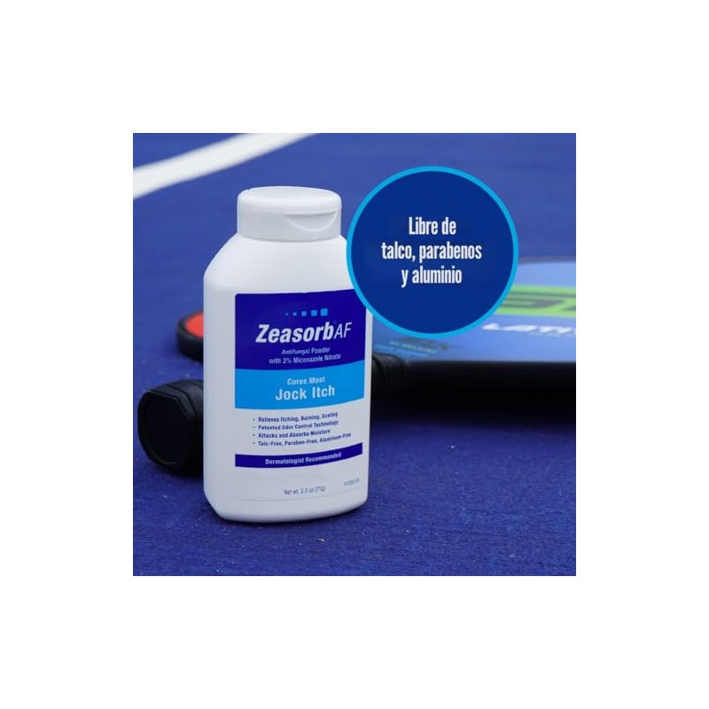 Zeasorb Polvo de tratamiento antifúngico súper absorbente para Jock Itch,