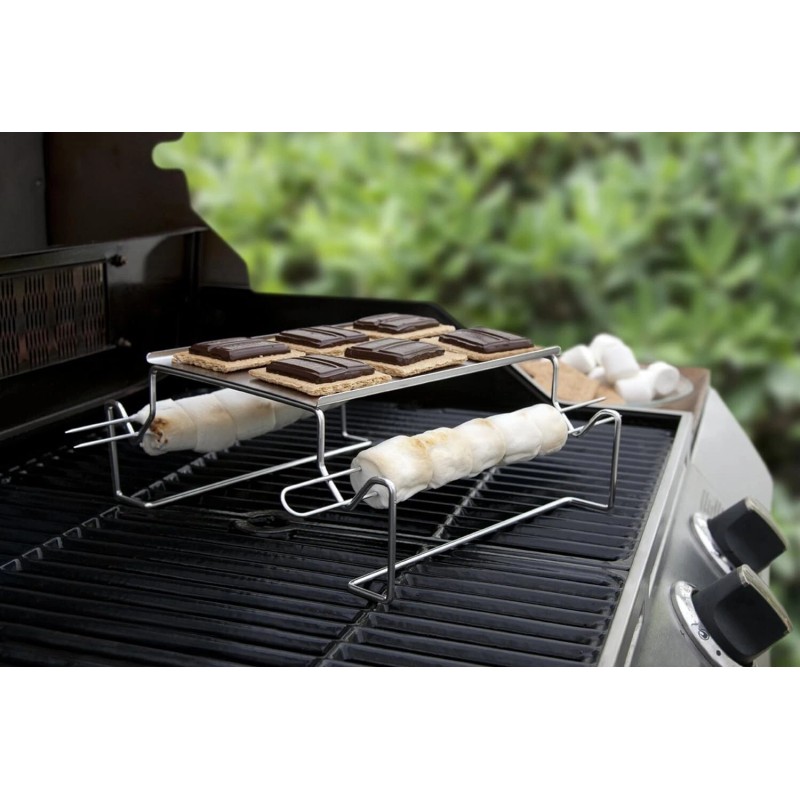 Charcoal Champions Stainless Steel S'mores Maker Grilling Set