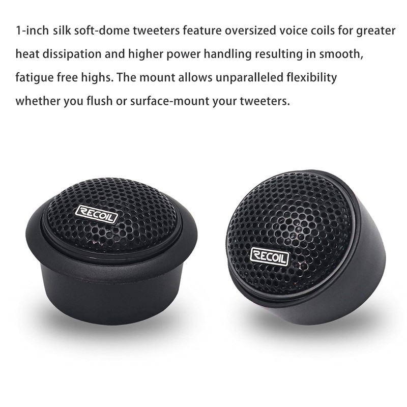 RECOIL REM525 Echo Series 5.25-Inch Car Audio Component Speaker System