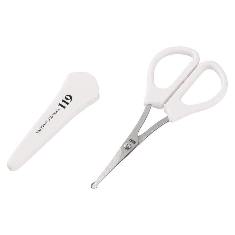 KF1024 119 Safety Scissors Cap Included Nose Hair Cutter Care