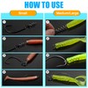 Soft Lure Bait Spring Twist Lock 150pcs Fishing Crank Hook