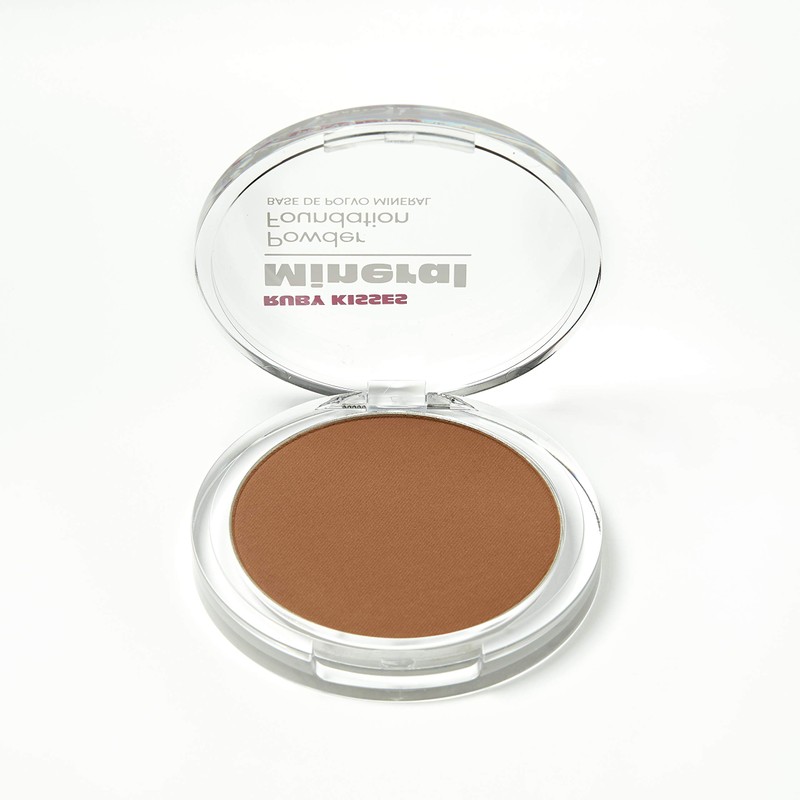 Ruby Kisses Mineral Pressed Powder Foundation, Medium to Full Coverage