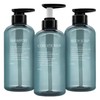 Bathroom Dispenser 3-Piece Refill Bottles Teal