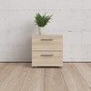 Tvilum 2 Drawer Nightstand, Oak Structure