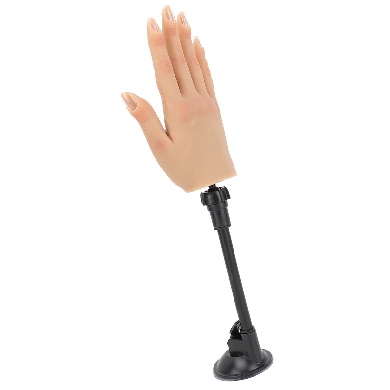 Nail Training Practice Hand Professional Bendable Silicone Female Mannequin Hand