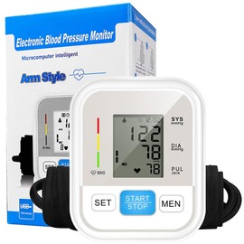 Blood Pressure Monitor, Blood Pressure Machine for 2 Users, 2x99 Records, Heart Rate Monitor, Blood Pressure Machine for Home Use, with Universal Cuff (22-32cm)