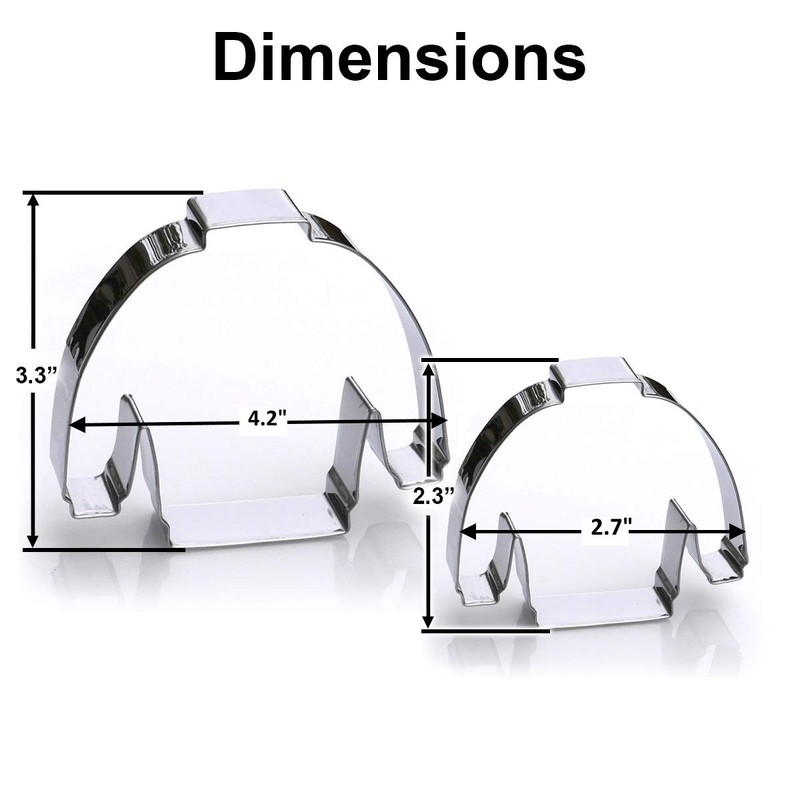 Ugly Christmas Sweater Cookie Cutter Set, 2 Piece, 4.2" Wide