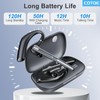 COTOE Bluetooth Headset V5.3, Wireless Earpiece with 500mAh Charging Case