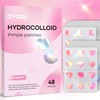 Pimple Patches Pink Heart Moon 12MM 48PCS Hologram