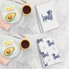 2Pcs Chinoiserie Dachshund Kitchen Towels, Weiner Dog Gifts for Women