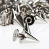 RUBYCA 50 Sets 10MM Silver Color Bullet Cone Spike and