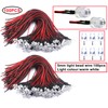 HUAZIZ Pack of 100 Pre-Wired LED, Diode Light, 12 V