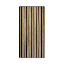 Noooza 2pcs Acoustic Panels, 3D Fluted Wood Absorbing Panels for Wall and Ceiling-Walnut