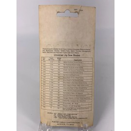 PORTER-CABLE Porter Cable Universal Jig Saw Blades 1 Pkg of 5 6 TPI Model 12509 NOS Unopened