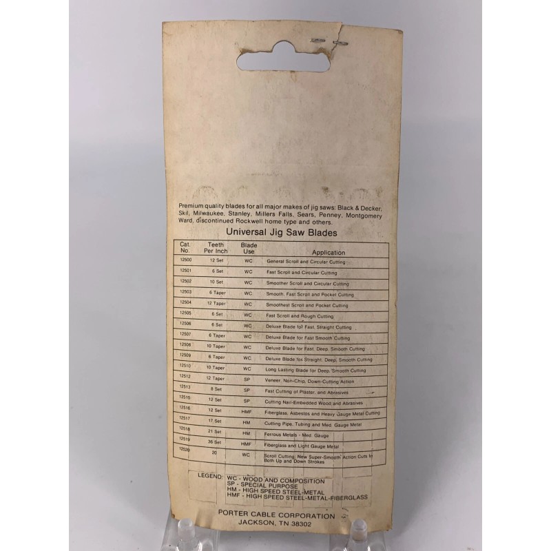 PORTER-CABLE Porter Cable Universal Jig Saw Blades 1 Pkg of