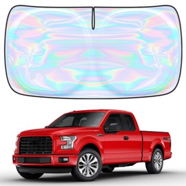 for Ford F-150 2015-2020 Windshield Sun Shade Cover - Custom Fit Ford F-150 Sunshade Foldable Front Window Sunshade Sun Visor Protector Block UV Rays Keep Your Car Cooler Car Accessories