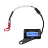 Motorcycle 4-in-1 Multifunction Gauge Mini 4 Meter (RPM Tachometer+Cylinder Head