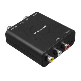 ERYUE RF Modulator AV to RF Converter NTSC CH3/CH4 Channel Video Input Adapter for TV with Analog Signal Professional HD VHF Modulator Converter for CATV System