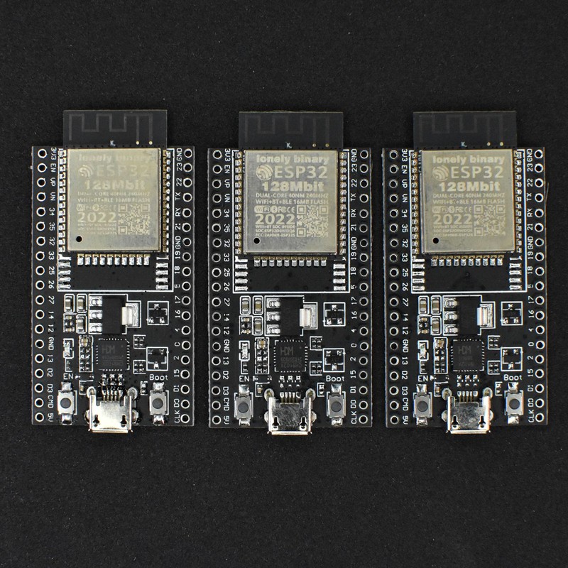 Lonely Binary 3 Pieces Dual Core ESP32 with Quadruple Flash