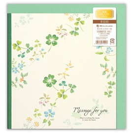 Nuby, Bifold Mini Shikishi, Happiness A | Note, Mini Size Colored Paper with Envelope