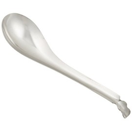 Endoshoji Commercial Chinese Soup Spoon, Slotted, 18-8 Stainless Steel, Made in Japan