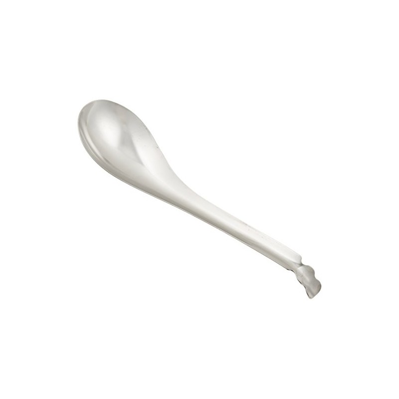 Endoshoji Commercial Chinese Soup Spoon, Slotted, 18-8 Stainless Steel, Made