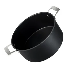 MSMK 8QT Stock Pot with Glass Lid, Burnt also Nonstick, Lasting Non stick, Oven safe to 700°F, Induction, Scratch-resistant Durable PFOA Free Non-Toxic