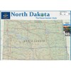 North Dakota State Poster Map - 16.5 x 23.4 Inches
