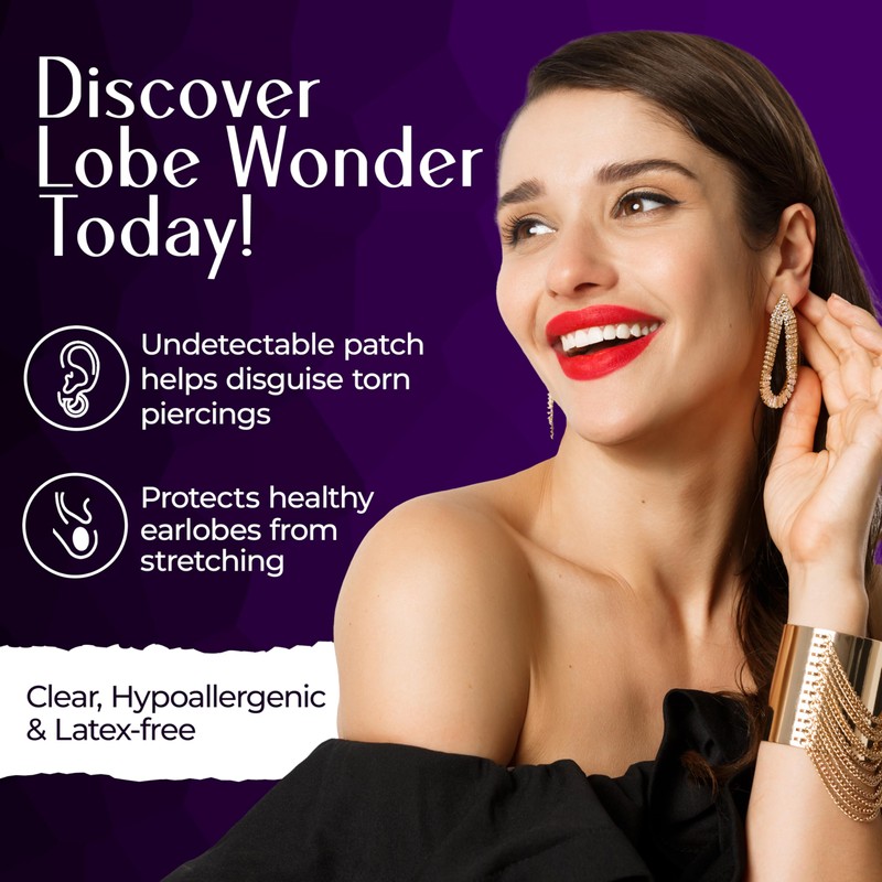 Lobe Wonder - The ORIGINAL Ear Lobe Support Patch for