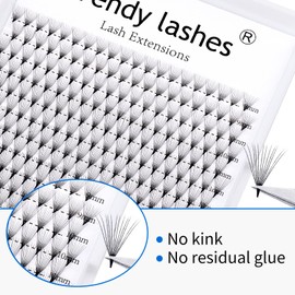 12D Ready-to-Use Eyelash Fans, 320 Pieces, 0.07 mm, 9-16 mm Volume Eyelashes, Mixed Tray, D Curl, Premade Fans Eyelash Extensions, Pre-Fanned Eyelash Fans for Eyelash Extension