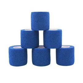 自己粘着性 伸縮包帯 弾性包帯 5cm*4.5m*6個 エラスチックバンデージ