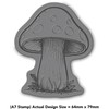 A7 'Toadstool Mushroom' Unmounted Rubber Stamp (RS00052511)