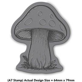 A7 'Toadstool Mushroom' Unmounted Rubber Stamp (RS00052511)