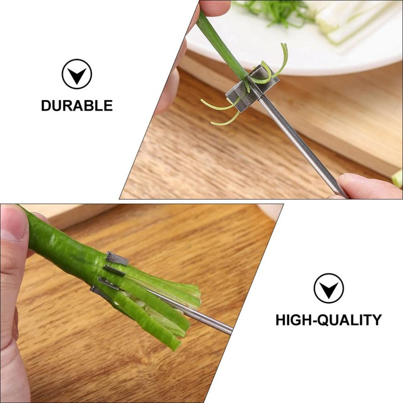 Yardwe 2 Pieces Onion Flower Cutter Stainless Steel Plum Blossom