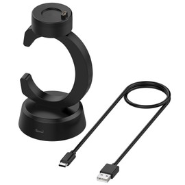 Garmin Charging Stand, SLEIJAOOE Garmin Charging Cable Charger Garmin Charger fenix 7x/7s/7/ForeAthlete 245 Music/Venu 2 Plus/Approach S62/Garmin Instinct/Instinct2 Charger (Black)