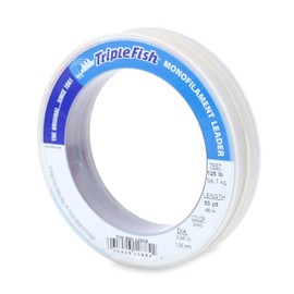 Triple Fish Monofilament Leader, 125 lb / 56.7 kg Test, .047 in / 1.20 mm Dia, Camo, 50 yd / 46 m