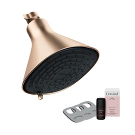 Canopy Filtered Shower Head - High Pressure Shower Head Filter for Hard Water - Shower Filter To Remove Impurities for Healthier Scalp, Skin & Hair - Support Hair Growth & Minimize Breakage - Brass