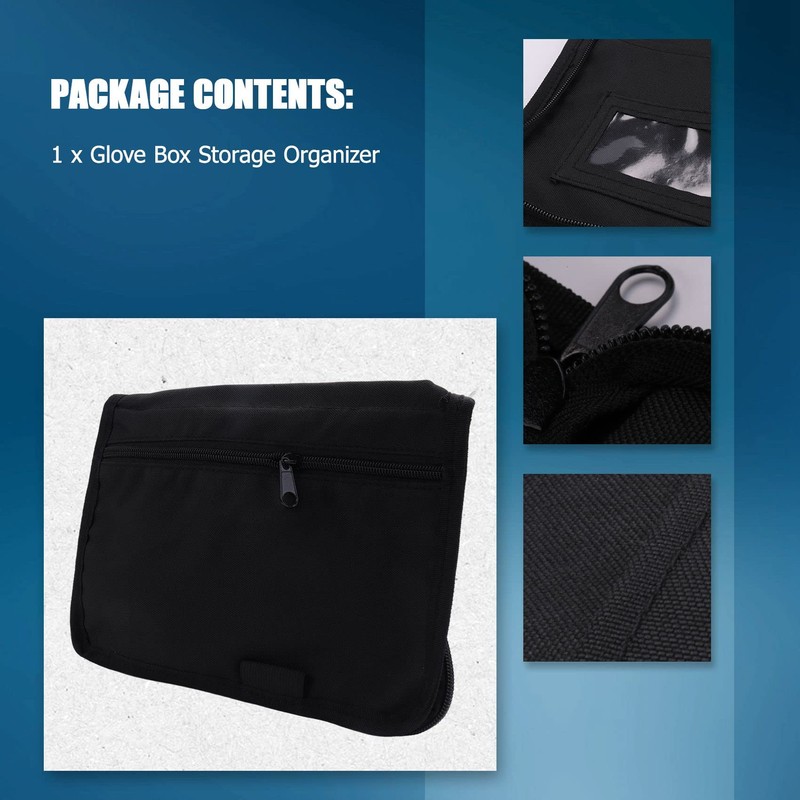 Lrtzizy Universal Glove Box Organizer Storage Holder for Manuals Car
