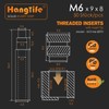 HANGLIFE M6 Heat-Set Threaded Inserts with Insert Tip, Heat Set